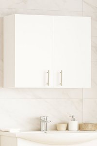 Dulap Baie Suspendat VERONA, MDF Alb, 2 Usi, Dimensiuni 80x21.5x68 cm - 1