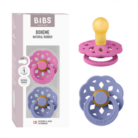 Set 2 suzete Bibs Boheme Latex tetina rotunda 0 luni + BubblegumPeri - 2