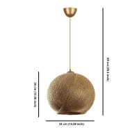 Lustra Nest Auriu 34x38x70 cm - 5