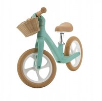 Bicicleta fara pedale pentru copii, Adamex Pixie, cu roti de 12 inch din spuma PU, cu cosulet, design retro, scaun reglabil, inaltime sezut 33-43 cm, sarcina maxima admisa 50 kg, 2-6 ani, Prestige Mint - 4