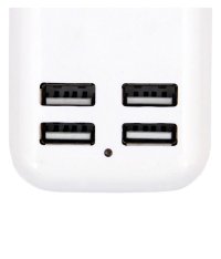Incarcator USB 15W 3A cu cablu MRG L342, USB, 4 porturi, Alb - 3