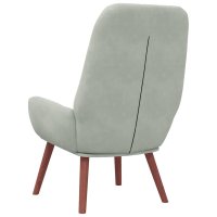 Fotoliu de Relaxare Gri Deschis din Catifea - 5