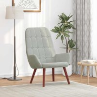 Fotoliu de Relaxare Gri Deschis din Catifea - 2