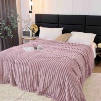 Patura Cocolino Groasa Stripe V14 Lila 200x230 cm - 1