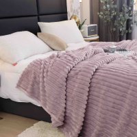 Patura Cocolino Groasa Stripe V14 Lila 200x230 cm - 2