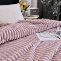 Patura Cocolino Groasa Stripe V14 Lila 200x230 cm - 3