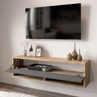 Comoda TV Handra Antracit 100x31.5x29 cm - 4