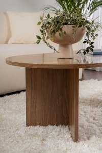 Masuta de cafea, Hanah Home, pal melaminat, nuc, 119x60x40 cm - 4