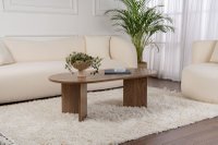 Masuta de cafea, Hanah Home, pal melaminat, nuc, 119x60x40 cm - 7