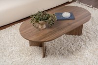 Masuta de cafea, Hanah Home, pal melaminat, nuc, 119x60x40 cm - 1