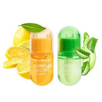 Set 2 Luciuri de Buze Hidratare si Volum Kiss Beauty Plump cu Lamaie si Aloe Vera - 4