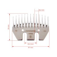 Cutit Inferior Profesional Constanta4 pentru Masina de Tuns Oi, 13 Dinti, Kerbl - 4