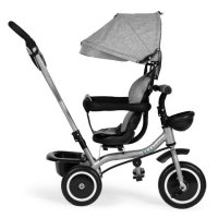Tricicleta pentru copii Ecotoys WQL-066-52 Gri 2 in 1 cu scaun rotativ 360, roti din spuma EVA, greutate admisa 25kg - 4