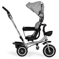 Tricicleta pentru copii Ecotoys WQL-066-52 Gri 2 in 1 cu scaun rotativ 360, roti din spuma EVA, greutate admisa 25kg - 5