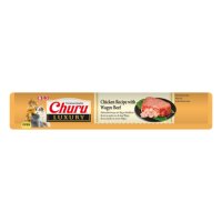 INABA Churu Luxury, Ton și Vită Wagyu, plic recompense fără cereale pisici, (piure), 56g - 4