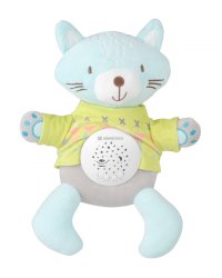 Jucarie de plus KikkaBoo cu muzica si lampa de veghe Kit the Cat - 1