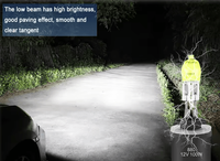 Set 2 becuri LED auto H11 de 12V 100W 6000K HOD galbene XENON - 3