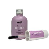 Mack's Base Rubber Fiber Nr. 4, 15 ml - Baza cu fibre pentru unghii fragile | FSM Romania - 1