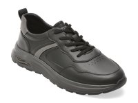 Pantofi sport OTTER negri, V260001, din piele naturala - 1