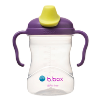 Cana de tranzitie B.box cu cioc ergonomic, 4L, Mov/Verde, 240 ml - 1