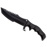 Cutit de vanatoare IdeallStore®, Dark Element, 30.5 cm, otel inoxidabil, negru - 4