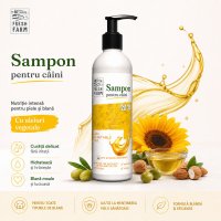 FRESH FARM Șampon pentru Câini cu Uleiuri Vegetale, XS-XL, 250ml - 3