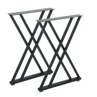 Set picioare masa metal, Homs , Negru,55X72 cm,30650 - 1