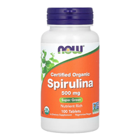 Spirulina Organica, 500 mg, 100 tablete, Now Foods - 1