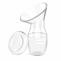 Colector lapte matern BabyOno, 90 ml, Silicon 100% fara BPA, Ergonomic, cu capac, recomandat de la 0 luni - 1
