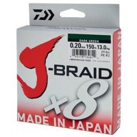 Fir textil J-BRAID X8 verde 300m de la Daiwa (Diametru: 0.20 mm) - 2