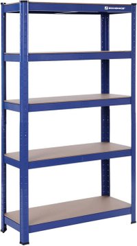 Raft Metalic Songmics GLR40Q, 5 Rafturi, Dimensiuni 180 x 90 x 40 cm, Albastru - 1