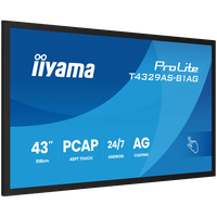 iiyama T4329AS-B1AG, panou interactiv 42,5 inch 4K UHD cu Wi-Fi si functionare 24/7 - 2