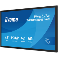 iiyama T4329AS-B1AG, panou interactiv 42,5 inch 4K UHD cu Wi-Fi si functionare 24/7 - 3