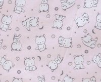 Set protectii patut din bumbac 60x120 cm Baby Bear roz KidsDecor - 2