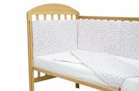 Set protectii patut din bumbac 60x120 cm Baby Bear roz KidsDecor - 3