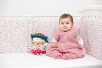 Set protectii patut din bumbac 60x120 cm Baby Bear roz KidsDecor - 5