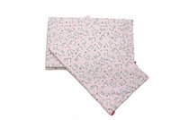 Set protectii patut din bumbac 60x120 cm Baby Bear roz KidsDecor - 8
