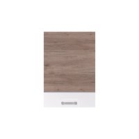 Corp superior + front ECO-33G, cu usa, stejar sonoma + alb lucios + stejar sanremo, 50x32x72 cm - 1