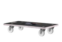 Carut tip platforma Kraft&Dele KD3186, 400 kg, otel, roti pivotante - 11