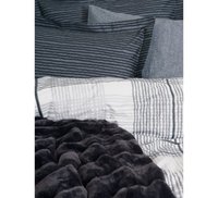 Set Lenjerie si Patura Smooth Negru (Bumbac 100%) - 2