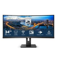 Monitor Philips 345B1C/00, 34 inch, 3440 x 1440 pixeli, Black, 3 ani Garantie - 14