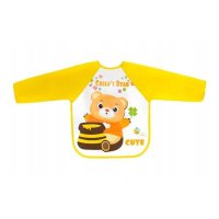 Baveta Bocioland cu Maneci Lungii Teddy Bear - 40x35 cm, Impermeabila - 3