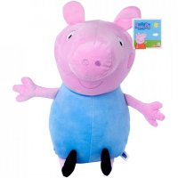 Jucarie de plus Peppa Pig George, 31 cm, in tinuta albastra - 1