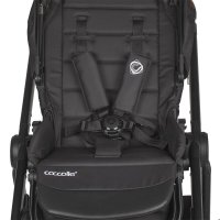 Carucior modular pentru bebelusi 2 in 1 Coccolle Aspen Premium Line, Pliabil, Roti detasabile, Suspensii, Spatar reglabil, Maner ajustabil, Copertina XXL, Husa de picioruse si ploaie, Sarcina maxima 22 kg, Standard de siguranta EN 1888, Jet Black - 7