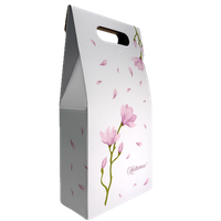 Cutie pentru sticle cu design floral roz - Model elegant - 1