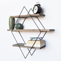 Raft din lemn Wr007 Nuc 60x60x14 cm - 6