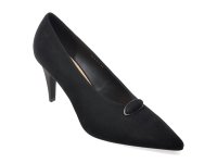 Pantofi eleganti EPICA PREMIUM 601D negri din piele intoarsa pentru femei - 1