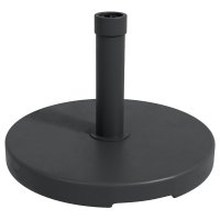Baza Umbrelă Grădină Outsunny din HDPE și Ciment cu Manivelă, Ø46,5x31 cm, Negru | Aosom Romania - 1