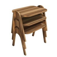 Masuta Auxiliara Paris - Walnut - 3