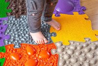 Covorase ortopedice senzoriale puzzle A Muffik - set mediu - 2